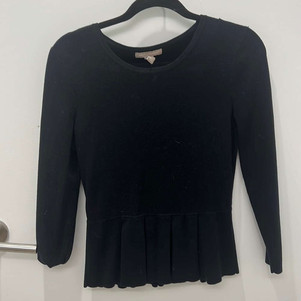 Peplum sweater top